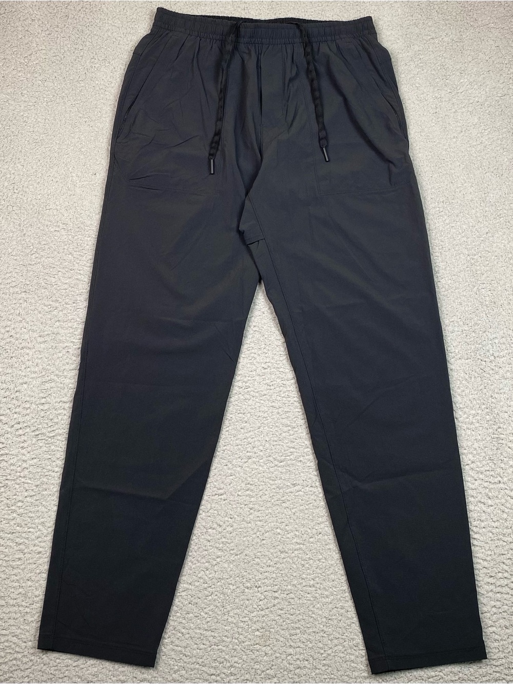 Lululemon Ripstop Pants Men's Size M Black Elastic Waist Drawstring Medium EUC